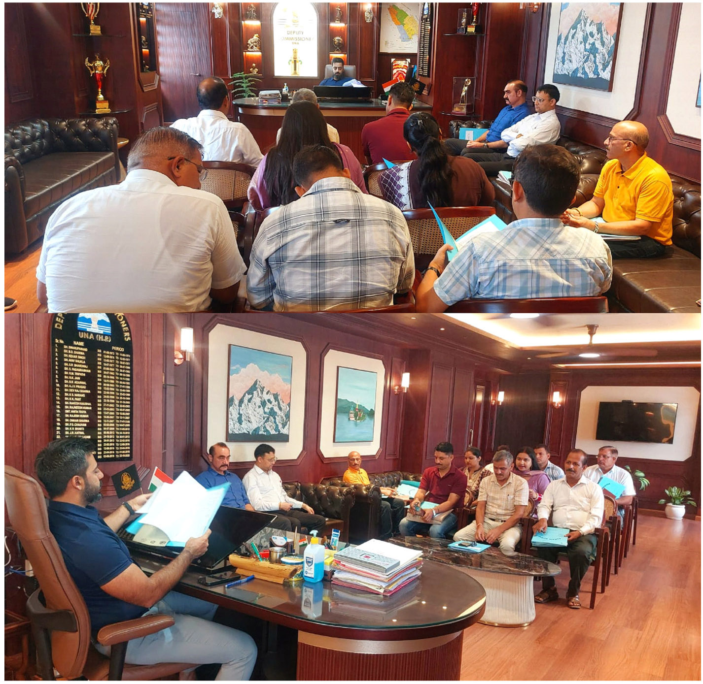 District level committee meeting concluded under National Trust Act.